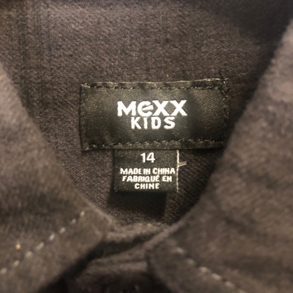 NEW⭐️Mexx Charcoal plaid button down - Picture 7 of 8